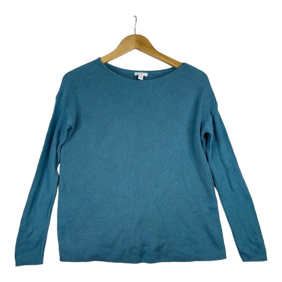 J. Jill Sweaters - J. Jill Women's Sweater Blue Dolman Long Sleeve Cable Knit Size XS Petite‎